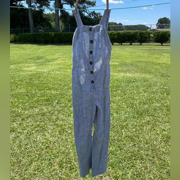 Japna Striped Button Overall Style Jumpsuit Women’s size S - Picture 1 of 7